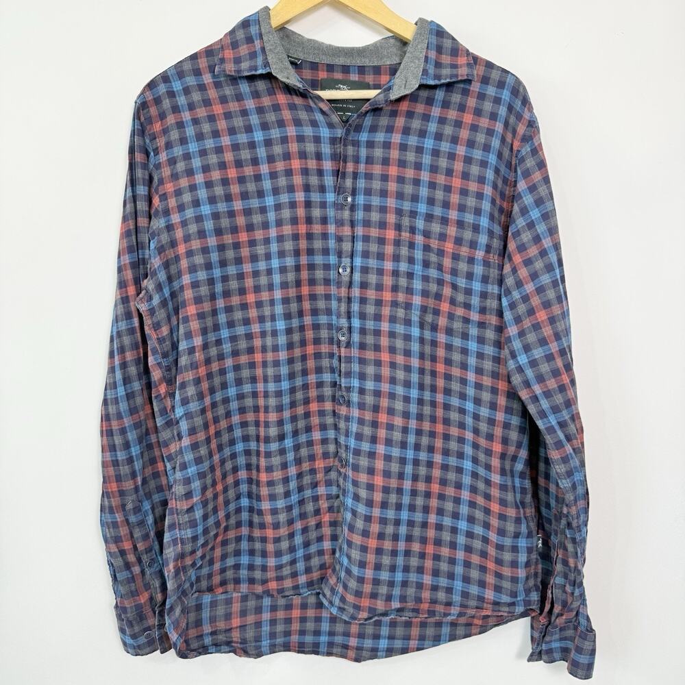 Rodd & Gunn Tartan Plaid Button Up‎ Shirt Mens L Sports Fit Lightweight Cotton